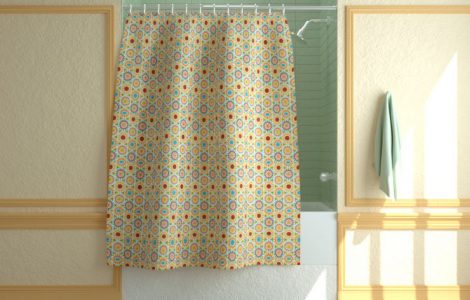 standard shower curtain