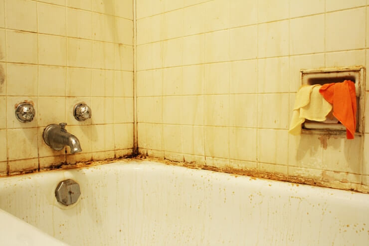 Why Do Bathroom Walls Sweat Yellow And, How To Remove Yellow Stains From Plastic Bathtub