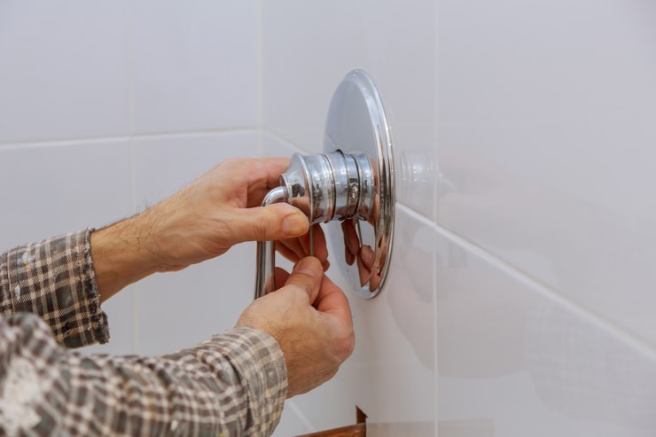 removing shower handle