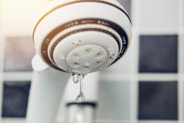 shower head water leak