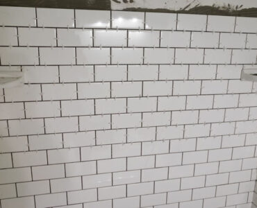 subway tile bathroom