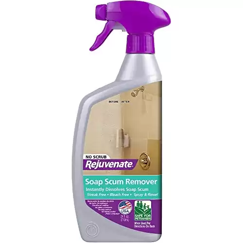 Rejuvenate Scrub Free Soap Scum Remover for Shower Glass Doors