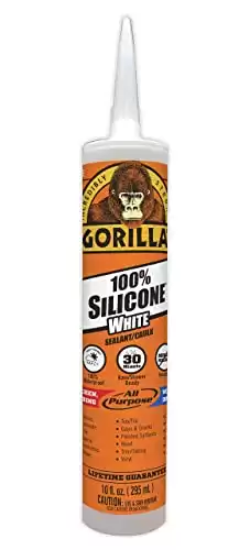 Gorilla White 100% Silicone Sealant Caulk