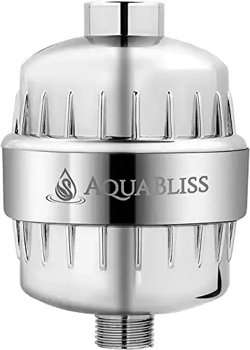 AquaBliss Revitalizing Showerhead Filter - Reduces Dry Itchy Skin, Dandruff, Eczema.