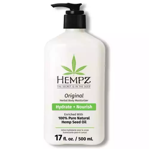 Hempz Original, Natural Hemp Seed Oil Body Moisturizer with Shea Butter and Ginseng