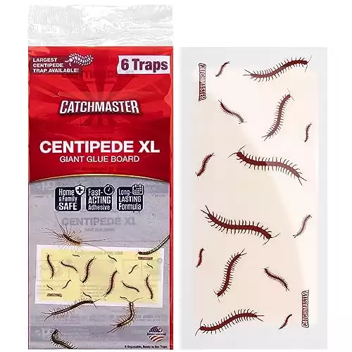 Catchmaster Centipede XL Giant Glue Boards 6-PK, Adhesive Bug Catcher