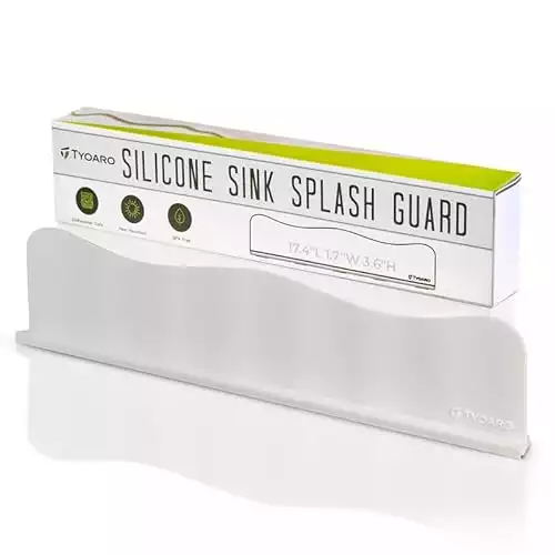 Silicone Sink Water Splash Guard for Kitchen and Bathroom